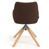 silla confidente marron gala giratoria madera 6