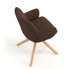 silla confidente marron gala giratoria madera 7