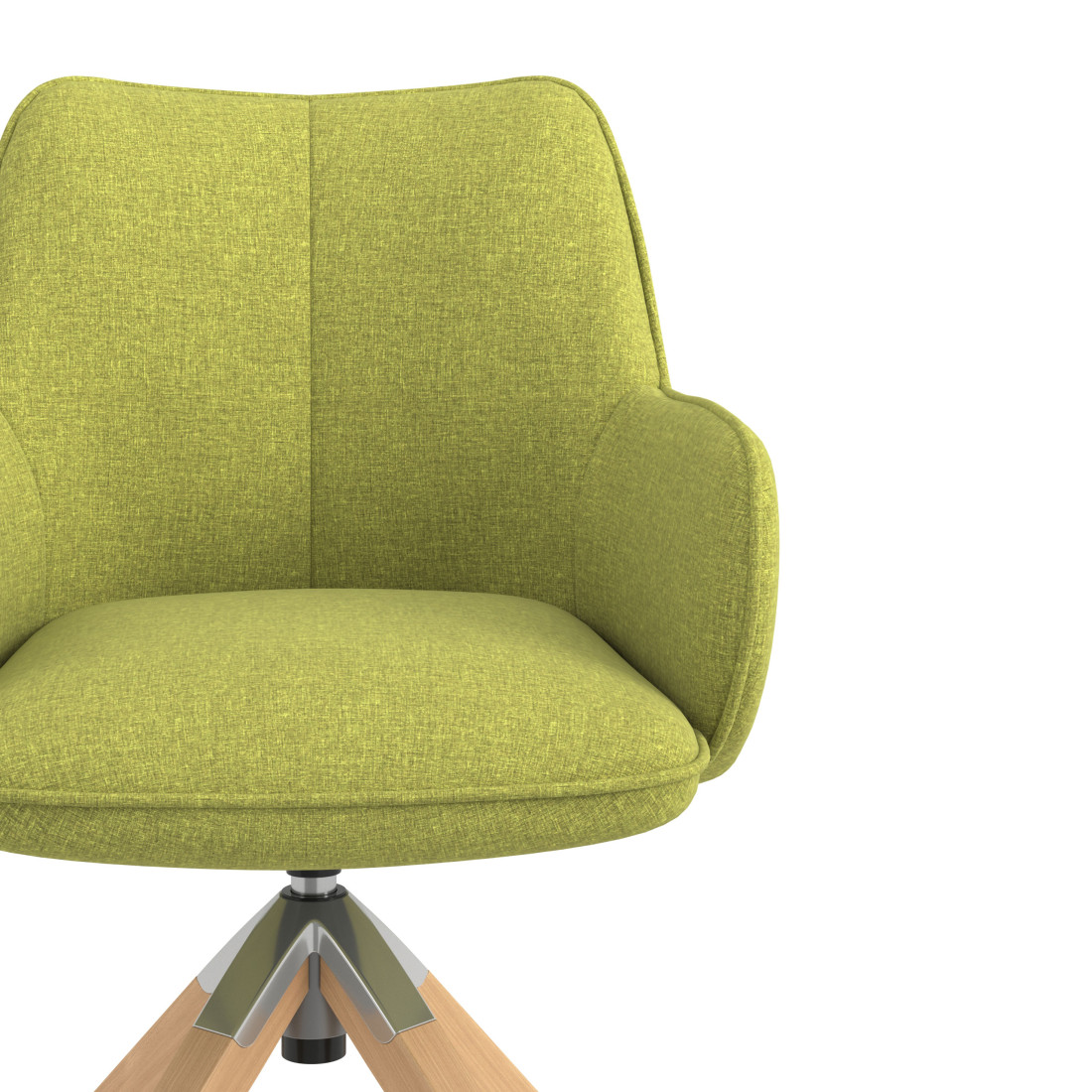 silla confidente verde gala giratoria madera 5