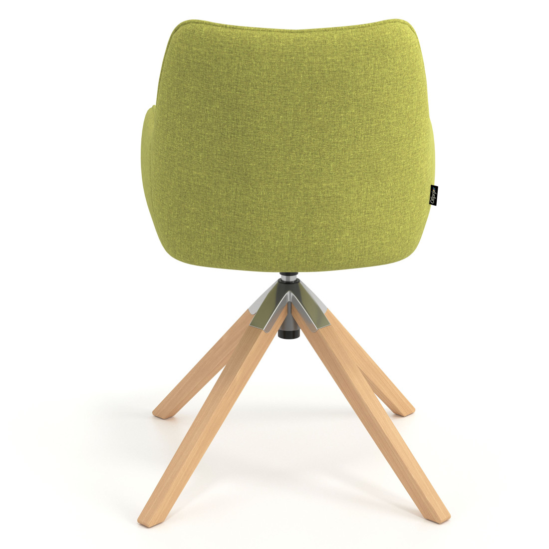 silla confidente verde gala giratoria madera 6