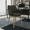 silla confidente antracita gala 4 patas madera 2