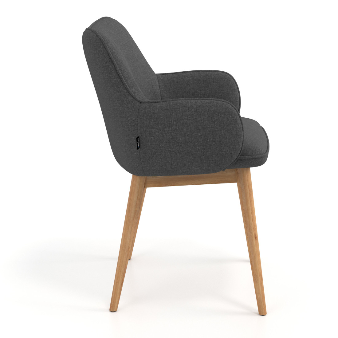 silla confidente antracita gala 4 patas madera 3
