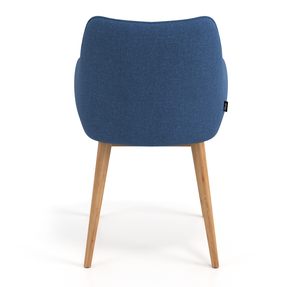 silla confidente azul gala 4 patas madera 6