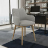 silla confidente gris gala 4 patas madera 2