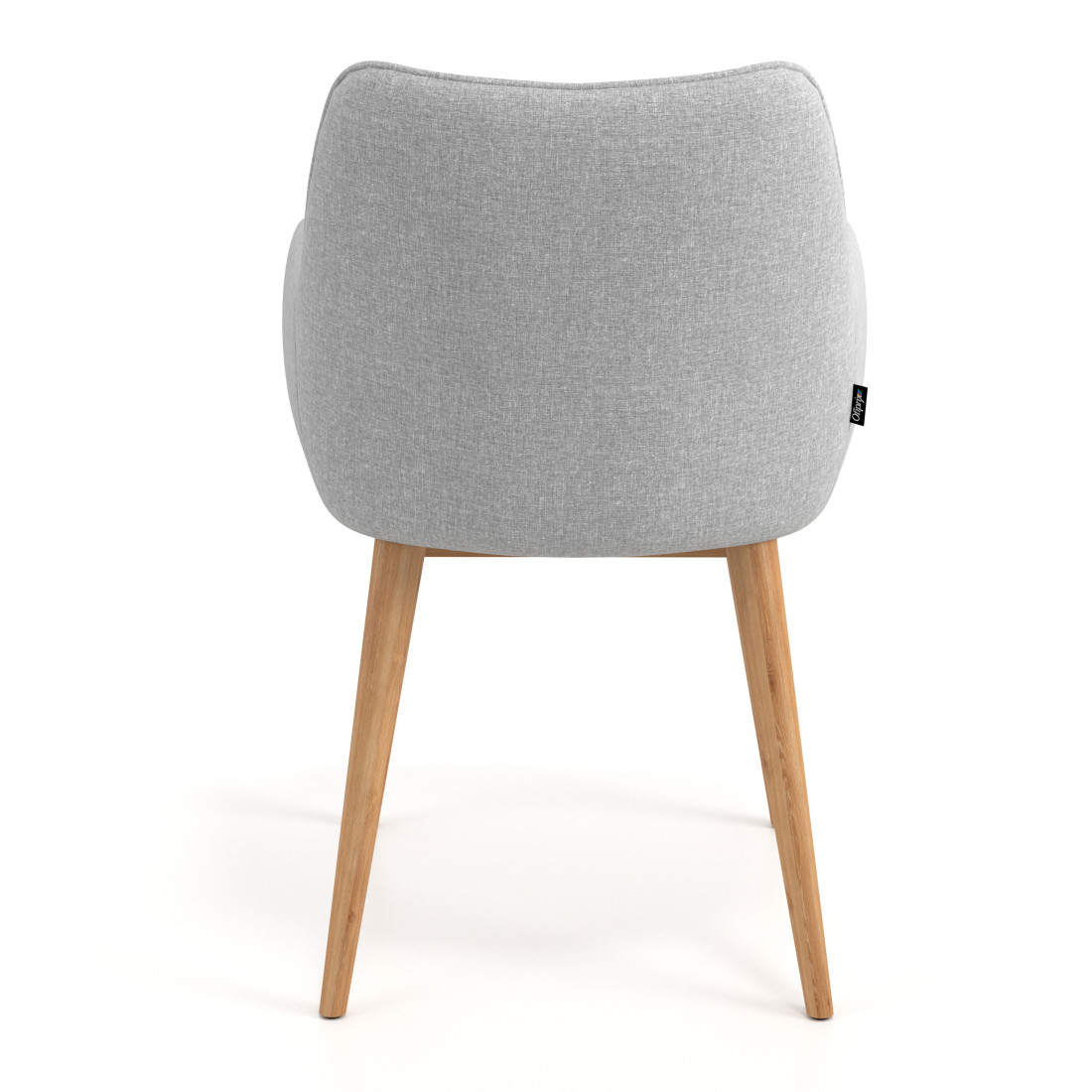 silla confidente gris gala 4 patas madera 6