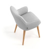 silla confidente gris gala 4 patas madera 7