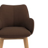 silla confidente marron gala 4 patas madera 5