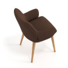 silla confidente marron gala 4 patas madera 7