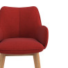 silla confidente rojo gala 4 patas madera 5