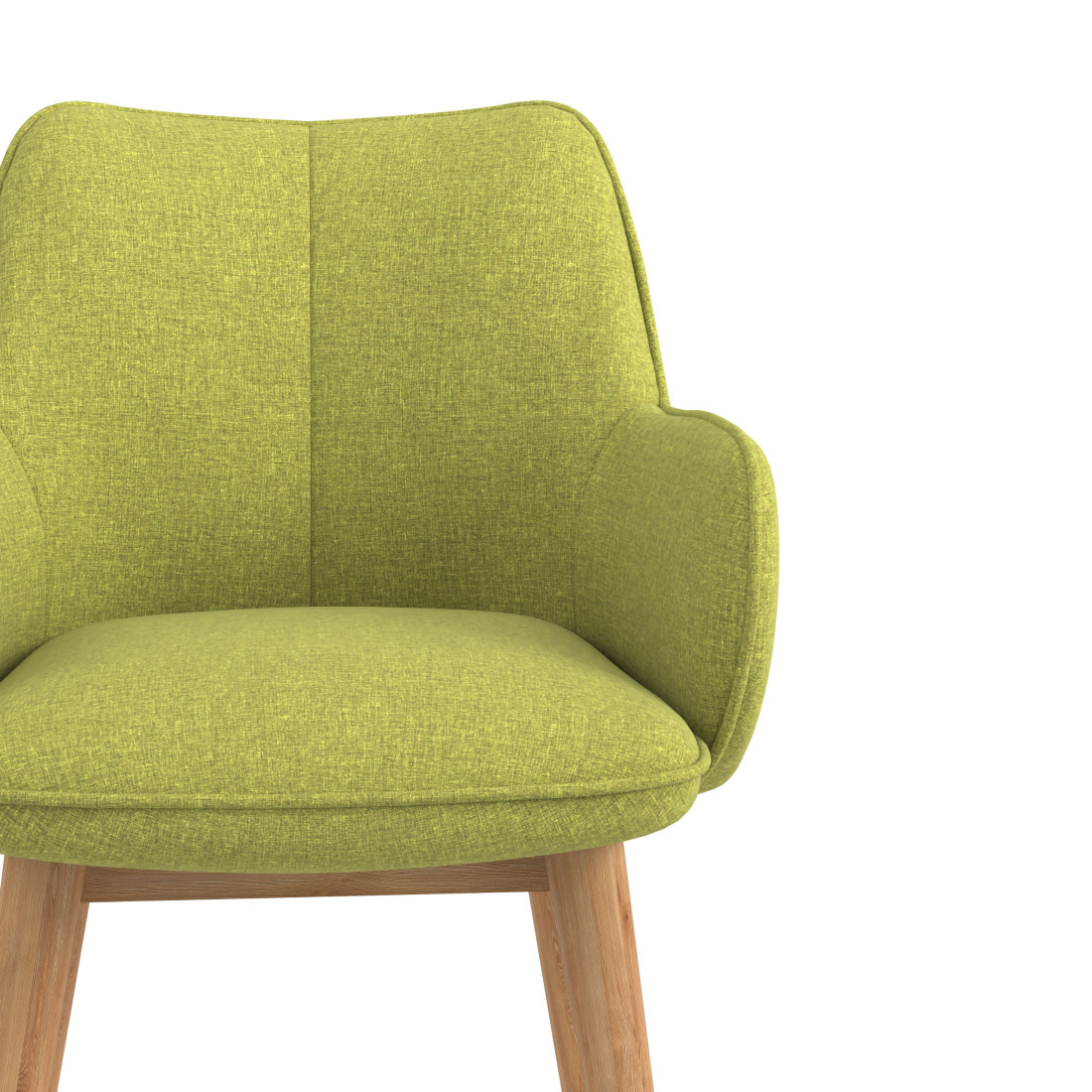 silla confidente verde gala 4 patas madera 5