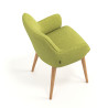 silla confidente verde gala 4 patas madera 7
