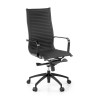 sillon de oficina negro croma estructura negra ecopiel piel sintetica 1