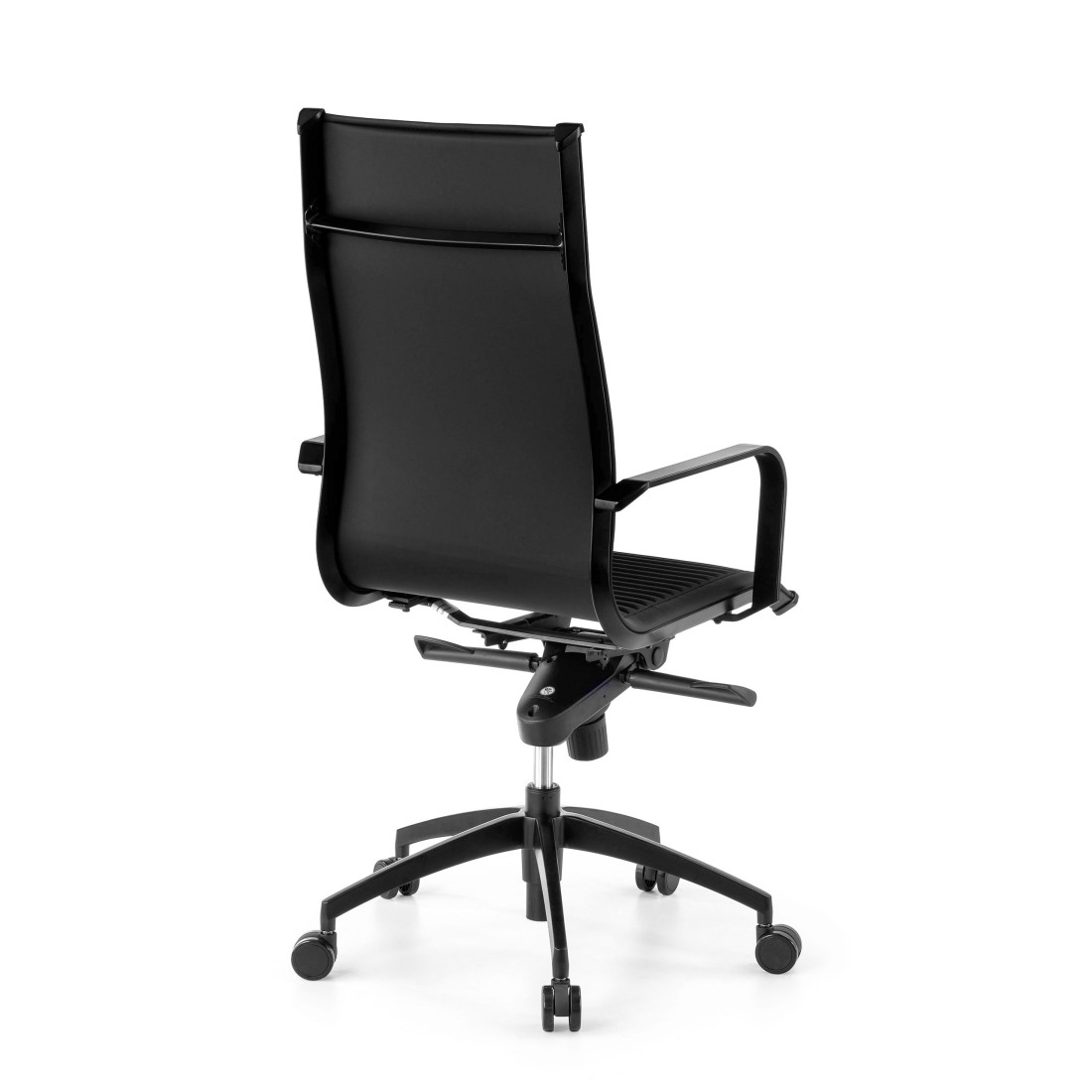 sillon de oficina negro croma estructura negra ecopiel piel sintetica 7