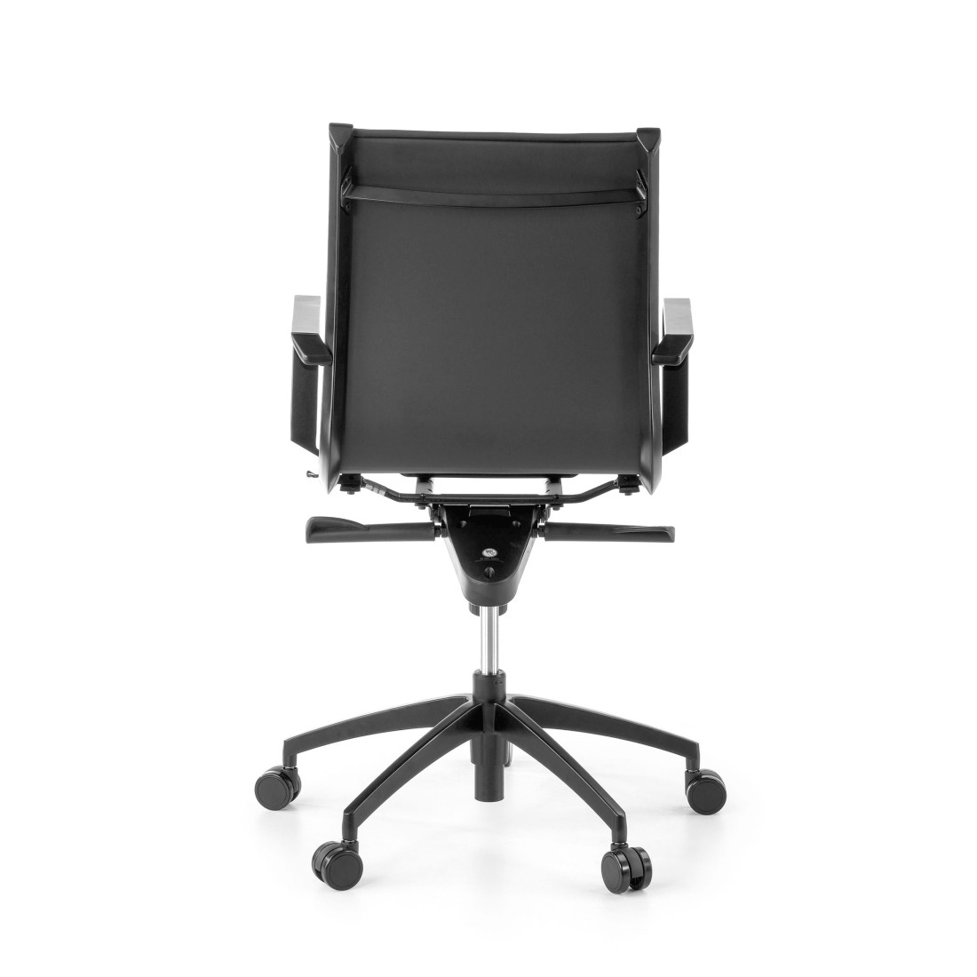 sillon de oficina negro croma estructura negra ecopiel piel sintetica 10