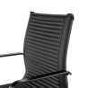 sillon de oficina negro croma estructura negra ecopiel piel sintetica 5
