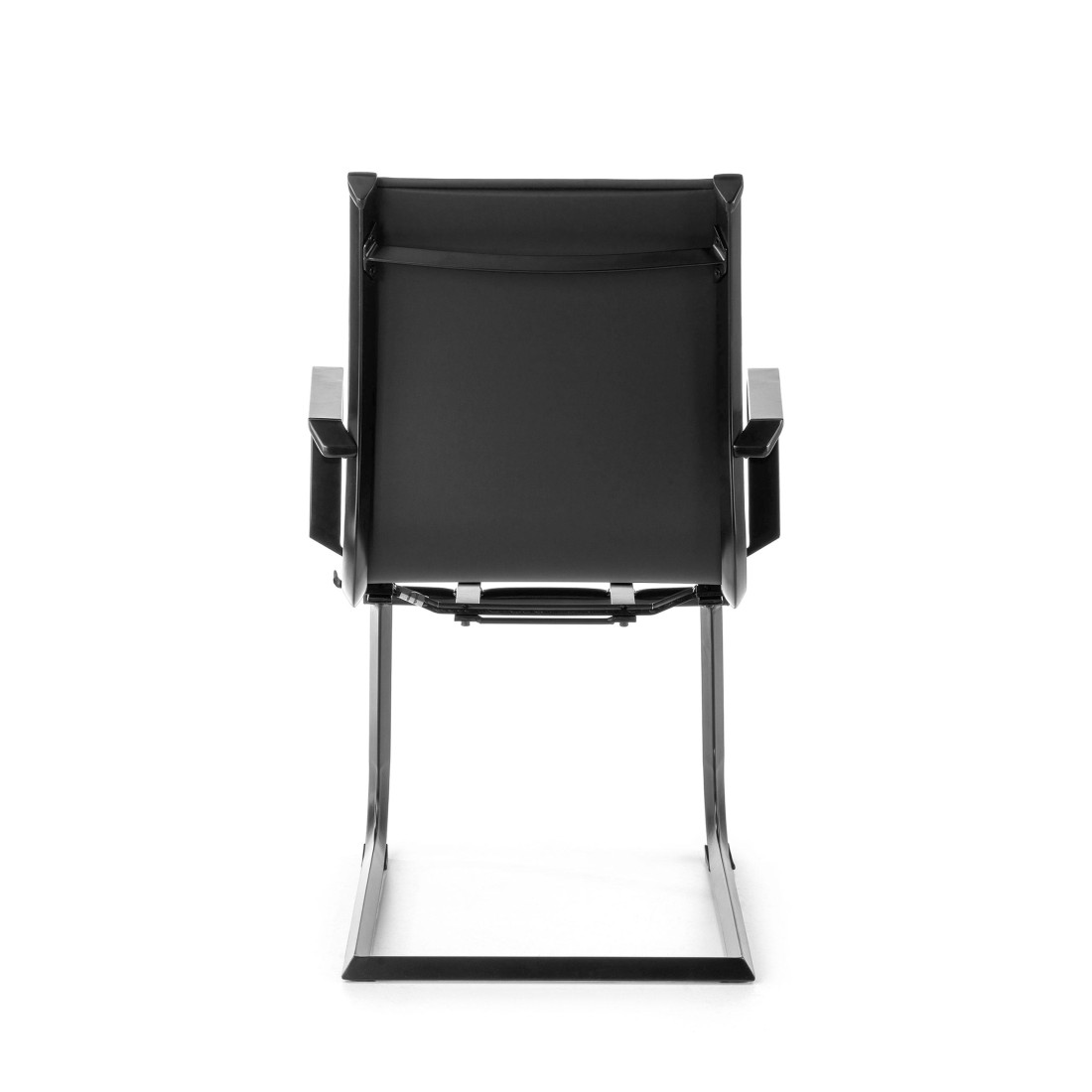 silla confidente negro croma estructura negra ecopiel piel sintetica 8