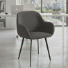 silla confidente antracita moon 4 patas 2