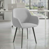 silla confidente gris moon 4 patas 2