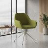 silla confidente verde moon giratoria 2