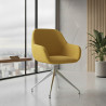 silla confidente amarillo moon giratoria 2