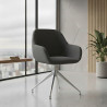 silla confidente antracita moon giratoria 2