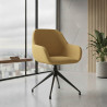 silla confidente amarillo moon giratoria 2