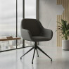 silla confidente antracita moon giratoria 2