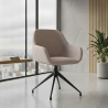silla confidente beige moon giratoria 2