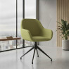 silla confidente verde moon giratoria 2