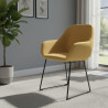 silla confidente amarillo moon patin 2