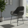 silla confidente antracita moon patin 2