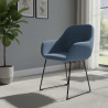 silla confidente azul moon patin 2