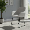 silla confidente gris moon patin 2