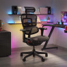 silla ergonomica negro ergohuman black carbon gaming red 2
