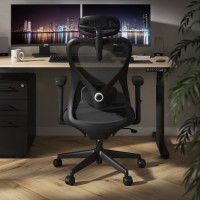 Silla de Oficina Ergonómica Prime black, brazos regulables - NEGRO Second image