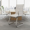 silla confidente blanco croma estructura cromada red red 2