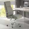 sillon de oficina gris tauro piel sintetica 2