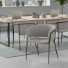 silla confidente gris sophie tela 2