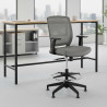 taburete de oficina gris nicole taburete malla 2
