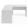 Mesa de escritorio en L Work fondo 60 estructura monocolor