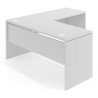 Mesa de escritorio en L Work fondo 60 estructura monocolor