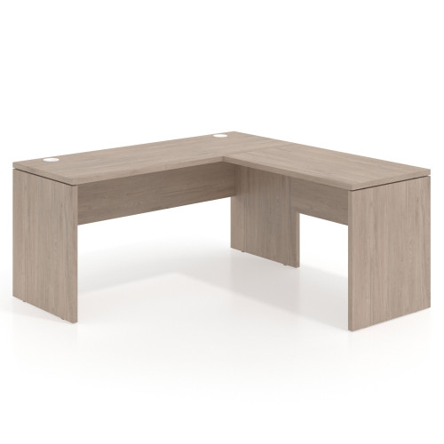 Mesa de escritorio en L Work fondo 60 estructura monocolor - 140X160