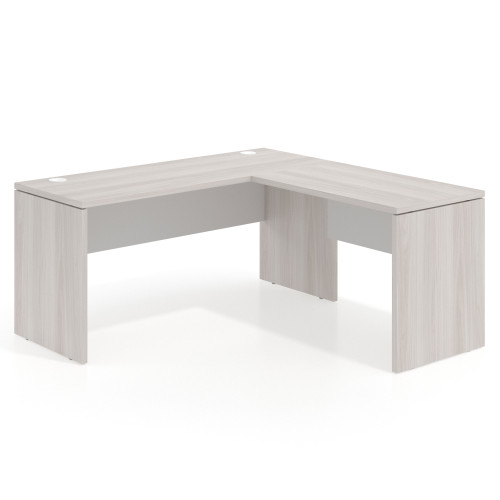 Mesa de escritorio en L Work fondo 60 estructura bicolor - 140X160