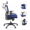 silla ergonomica azul kendo estructura negra reposacabezas malla 3