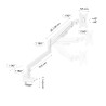 brazo monitor blanco erghos aluminio 6
