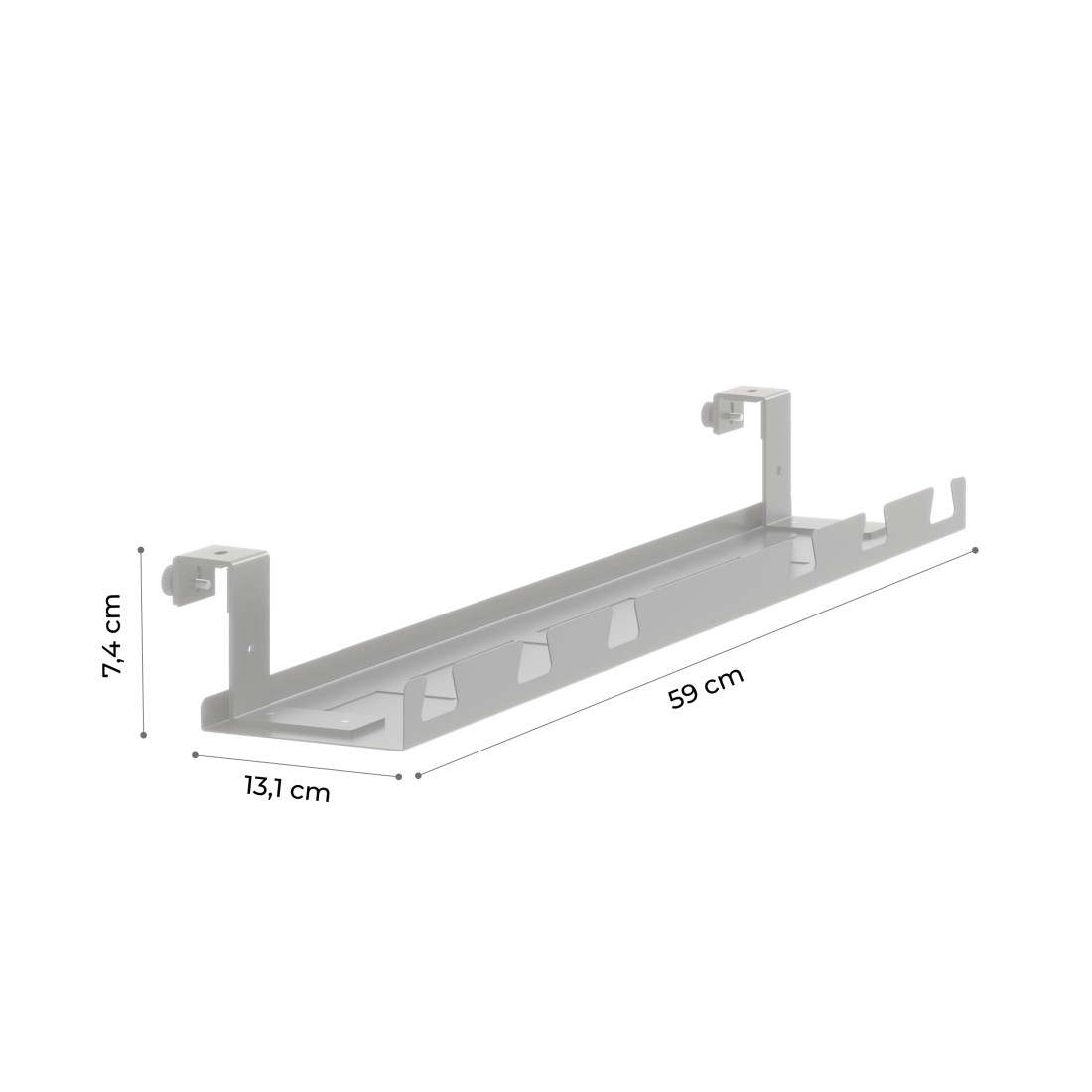 bandeja para cables negro erghos 6