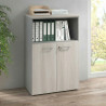 Armario de oficina Basic 3 alturas, medida 116x80 con puerta baja