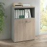 Armario de oficina Basic 3 alturas, medida 116x80 con puerta baja