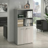 Armario de oficina Basic, medida 155x80cm con puerta baja