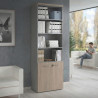 Estantería de oficina Basic 232x80cm con puerta baja